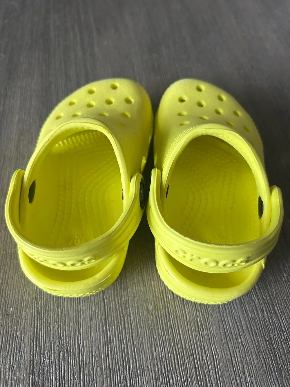 CROCS Kids' Classic Clog - Bright Yellow, Like New, Sz. C5.